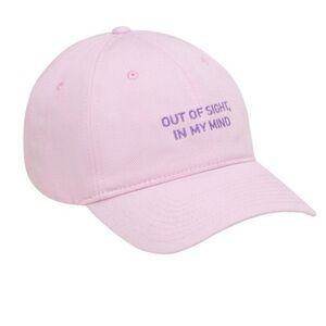 Skims Valentine’s Day “out of sight, in my mind” pink cap one size